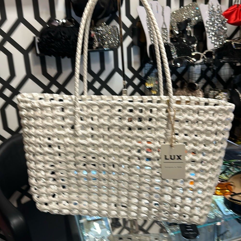 White tote bag